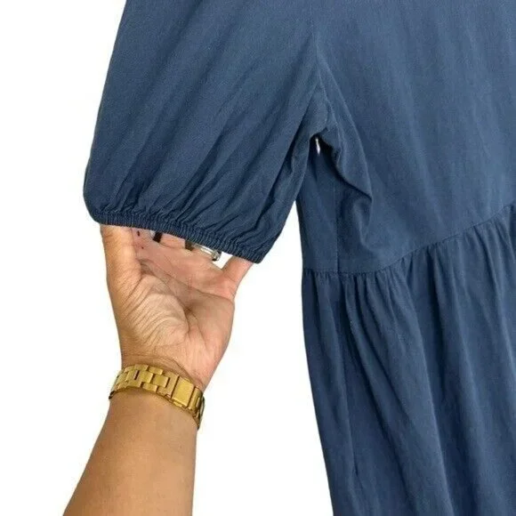 Mod REF THE ZARIA DRESS NAVY SQUARE NECK SIZE SMALL STYLE DR2436 - Picture 8 of 13